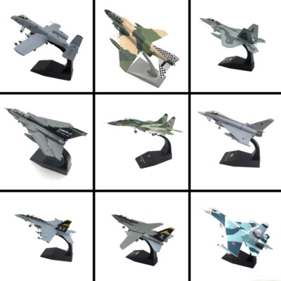 1: 100 F4 F14 F22 F18 Su-27 Su-35 Alloy Fighter Jet Finished Product Model