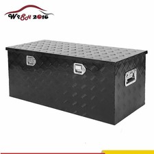 44x18x18 Truck Tool Box Black Aluminum Pickup Truck Bed Storage Chest Toolbox 44x18x18 Truck Tool Box Black Aluminum Pickup Truck Bed Storage Chest Toolbox