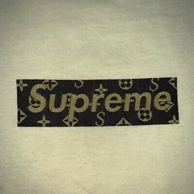 2000 Supreme LV Monogram Black Box Logo Tee