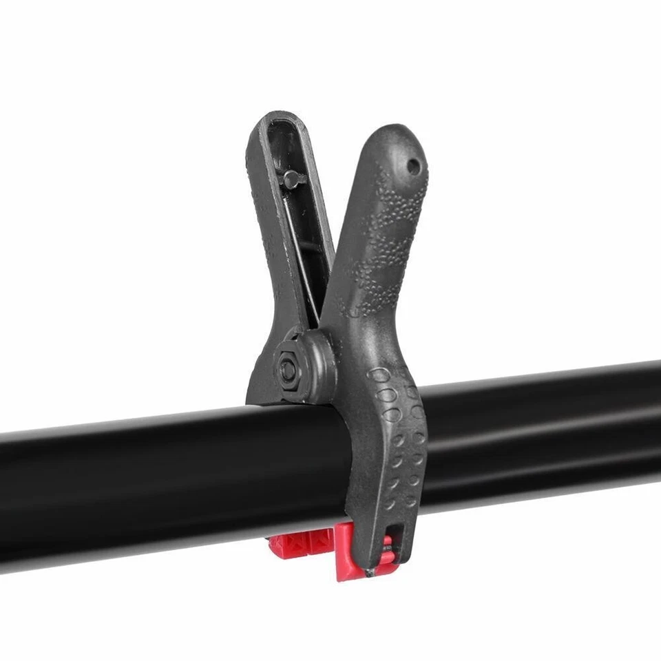 Set Of 2 Durable Heavy Duty 6" Plastic Spring Clamps Tips 2.25" Jaw Opening - Image 2 of 4