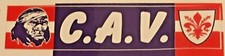 ADESIVO VINTAGE ULTRAS FIORENTINA COLLETTIVO AUTONOMO VIOLA CAV 1978 MOD.7