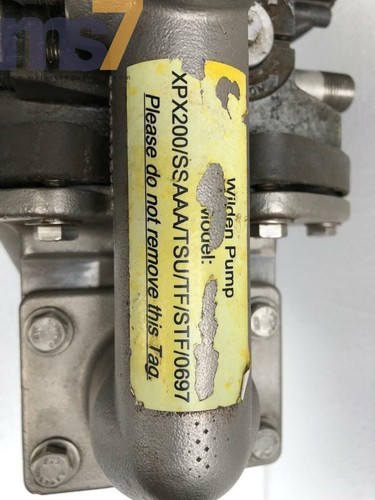 WILDEN XPX200/SSAAA/TSU/TF/STF/0697 STAINLESS STEEL DOUBLE DIAPHRAGM 1" PUMP #1 - Picture 3 of 7