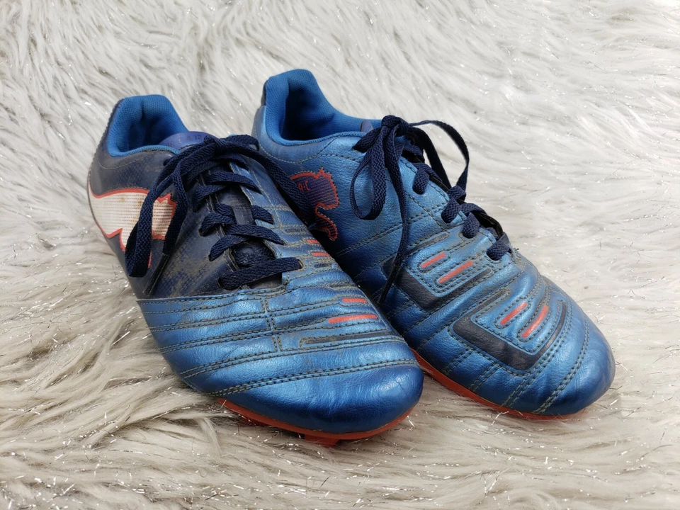 Botines de fútbol PUMA Power-Cat PWR-C 4,12 azules para niños grandes talla US 7 EUR 39 Foto 2 de 4
