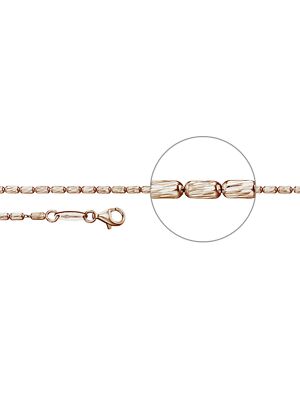 Der Kettenmacher ROS4-42.R Rosario Kette Rose vergoldet 42 cm
