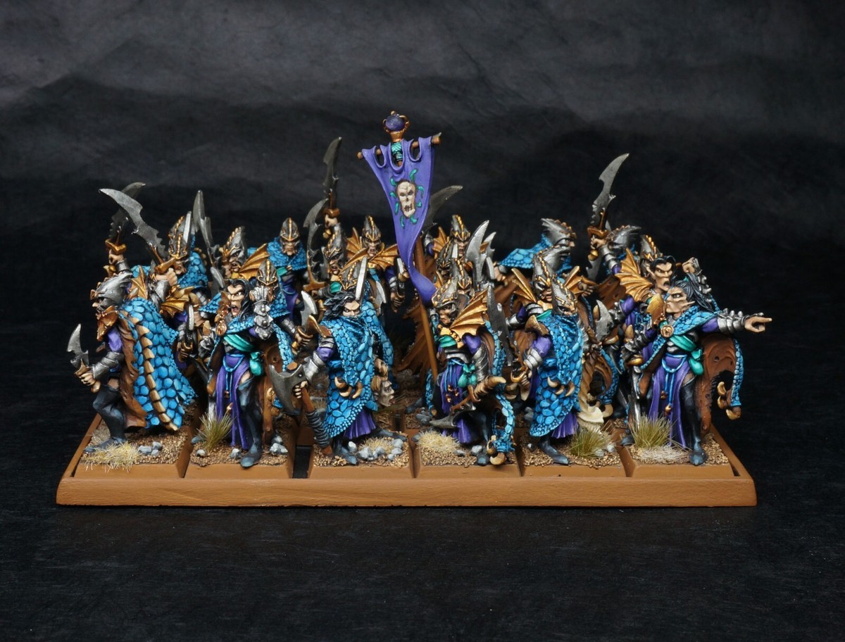 Warhammer Dark Elves ミニチュアセット Painted Miniature Warhammer Dark Elves Corsairs Unit x24 | eBay
