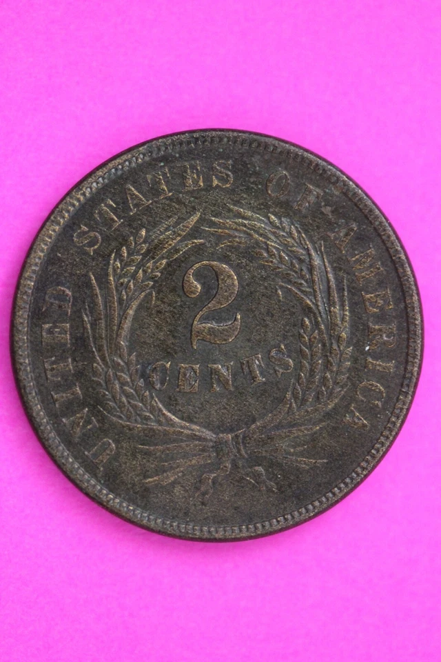 High Grade 1864 Two 2 Cent Liberty Coin Guaranteed Authentic & Genuine 1059 - Image 2 of 3