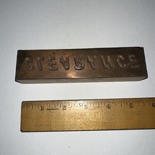 Printing Block “ CLEARANCE “ Copper Face, Nice Details!