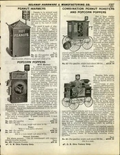 1916 PAPER AD Antique Vintage Peanut Popcorn Roaster Popper Cart Wagon