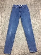 Levi's 721 High Rise Skinny Jeans Womens Size 26 Blue Denim Medium Wash