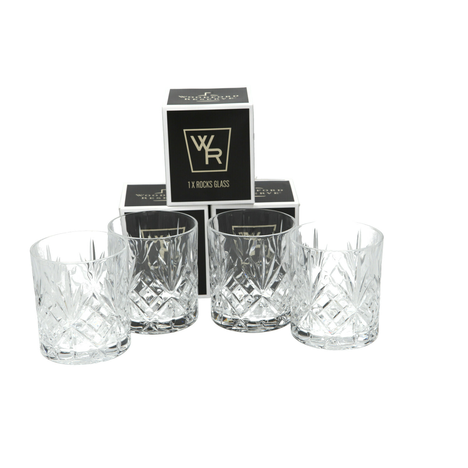 4 x Woodford Reserve rocks glass eBay