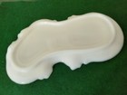 VICTORIAN MILK GLASS DRESSER TRAY HAND PAINTED VIOLETS — photo 4