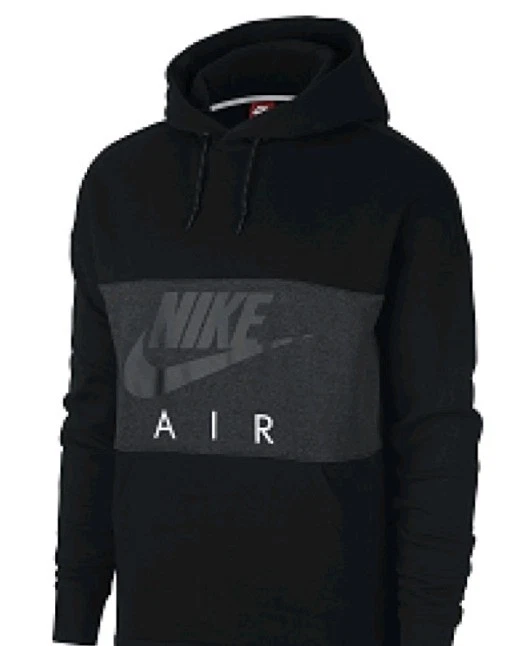 Nike Air Fleece Hoodie Black Size Large