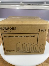 YORHJOEN Automatic Folding Book Stand Set of 2 Adjustable PET NO.719