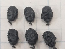 Warhammer 40k Deathwatch Bits Kill Team Veteran Bare Heads x6 Set A125