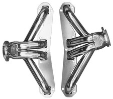 Sanderson Big Block Chevy W 348 Silver Ceramic Coated Exhaust Headers Cc409-sec