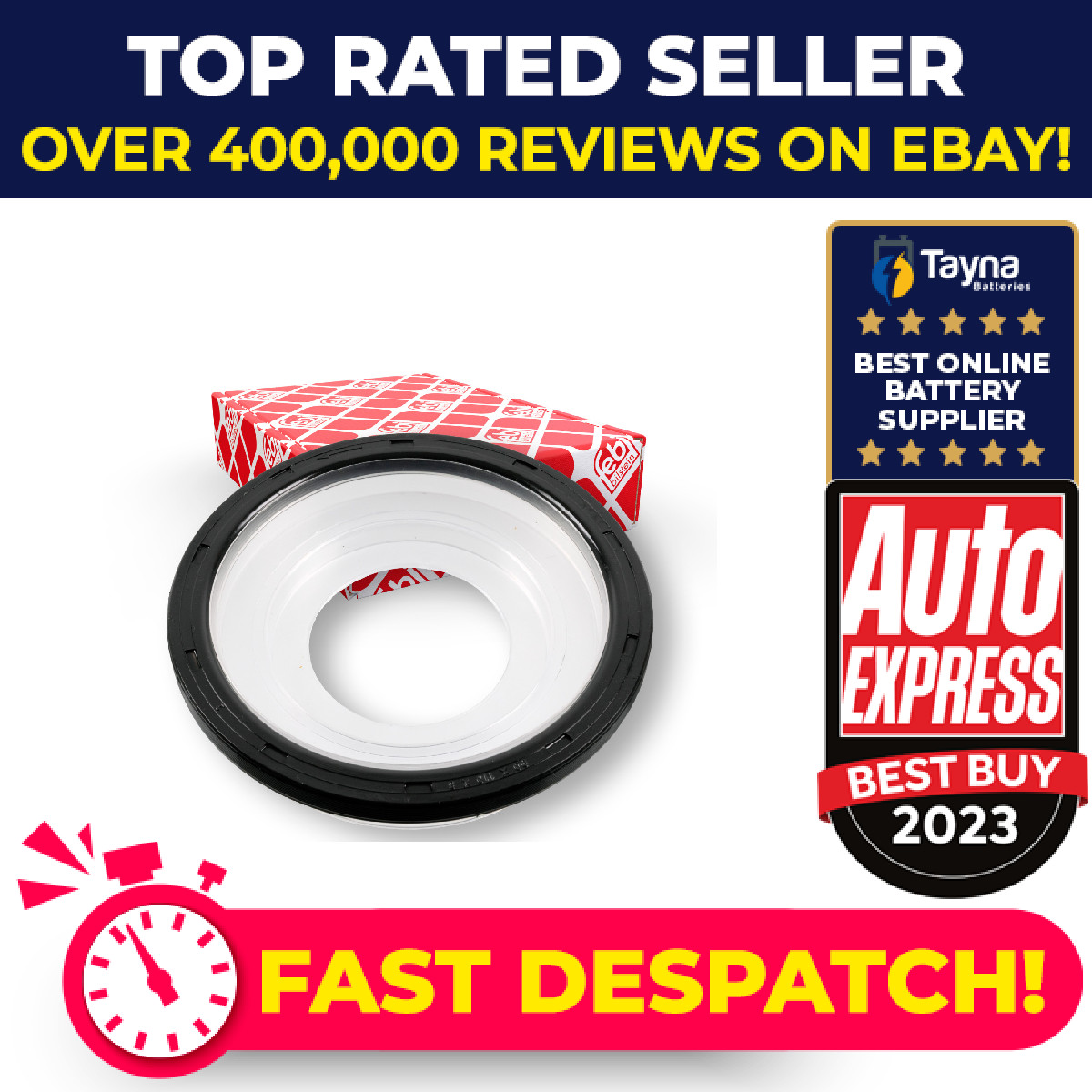Crankshaft Oil Seal fits BMW Inner 11117547841 11117584398 11117587168 Febi New