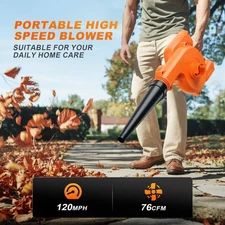 2.9 lbs Lightweight Handheld Leaf Blower: Cordless, Electric for Garden Care