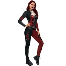 NEU Damen Harley Quinn Cosplay The Suicide Squad Overall Party Kostüme Karneval