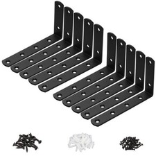 10X Heavy Duty Cast Iron Wall Mounted L Shaped Angle Shelf Metal Bracket Support