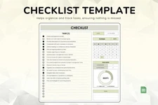 Ultimate Simple Checklist Template | Google Sheets |