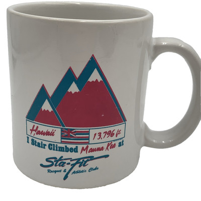 Hawaii Kauna Kea Coffee Mug I Stair Climbed Hawaiis Highest Peak 13,796 Feet