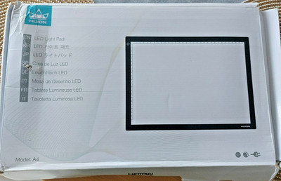 HUION Leuchttisch A4 LED-Lichtpad  Tragbare Lichtkasten A4-Beleuchtungsfläche