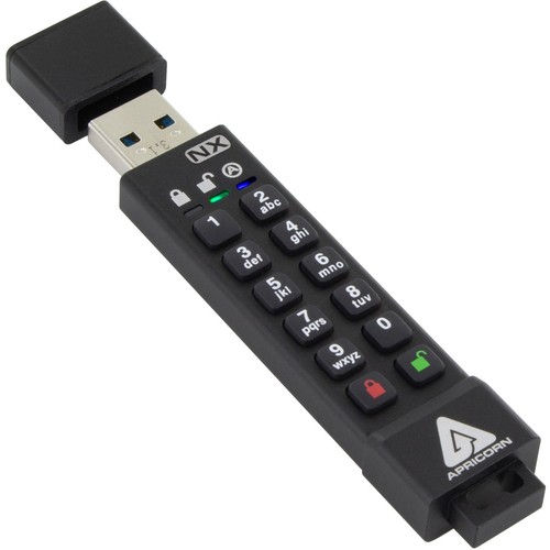 Apricon Aegis Secure Key 3NX: Software-Free 256-Bit AES XTS Encrypted USB 3.1