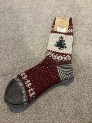 NEW CHUP HO!HO!HO! Red KNITTED WOOL Socks Made in Japan Size M Medium
