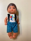 Vintage 1976 Mattel Happy Heart Family Boy Baby Doll 4.5" Toddler W/ Clothes0122