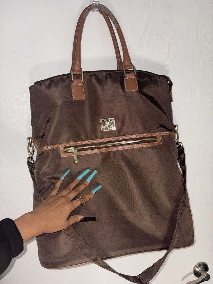 DVF Diane von Furstenberg Brown Large Tote Bag - Image 3 of 4