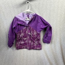 Columbia Jacket Girls Youth 7/8 Purple Shell
