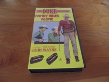 VHS  THE DUKE COLLECTION RANDY RIDES ALONE JOHN WAYNE  GREAT *MUST SEE ***