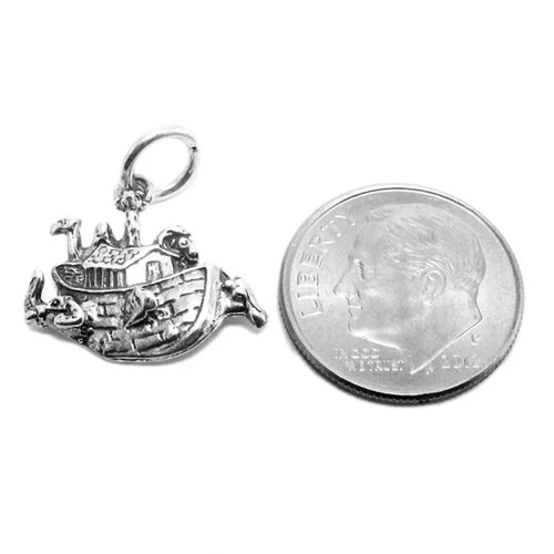 925 Sterling Silver Noah's Ark Charm - Image 2 of 3