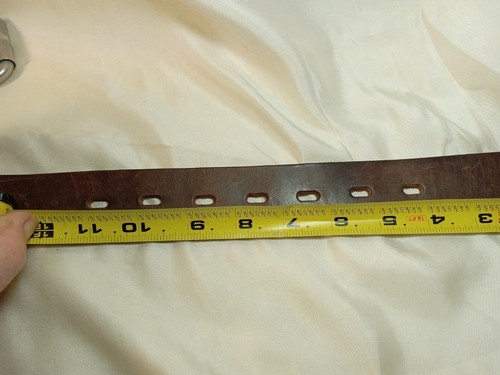 Abercrombie Fitch 32 (39.5"L) Vintage 1.5 inch Geniune Leather Belt Made In USA - Picture 17 of 18