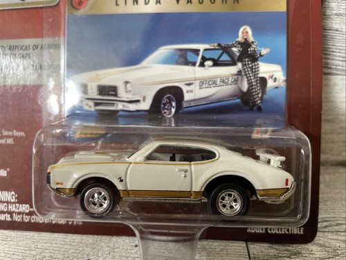 VINTAGE Johnny Lightning Hurst Muscle Linda Vaughn 1969 Olds 442 Pace ...