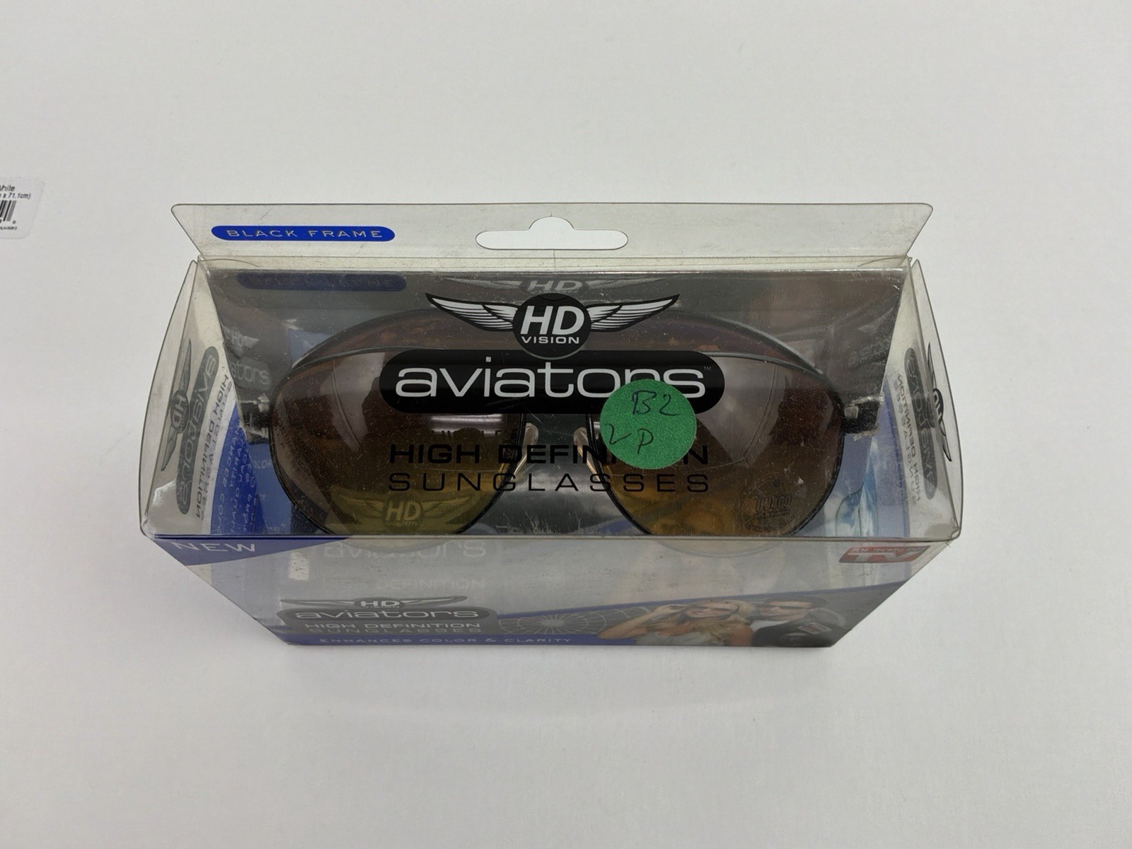 Occhiali da sole HD Vision Aviators nuovi con scatola foto 6