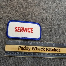 Vintage Service Patch Work Uniform Name Tag Mechanic Car Shop V8v