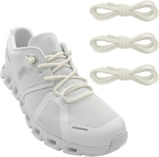 3 Pairs Elastic Shoe Laces Replacement for Running Shoes,Stretch Beige