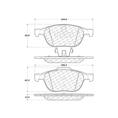 Front Disc Brake Pad Set fits 2005-2018 Ford Focus | eBay