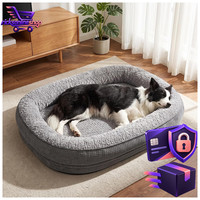 Hundebett OrthopäDisch Grau FüR MittelgroßE Hunde 89X63Cm Haustierbett 1 StüCk