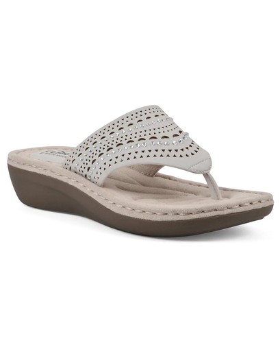 Cliffs by White Mountain Comate Keilsandalen – Damen weiß 9,5 breit - Bild 1 von 5