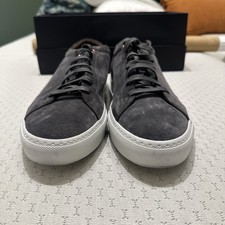 Good Man Brand Edge Lo Top Sneaker Black Vachetta Leather Italy Men's Size 13