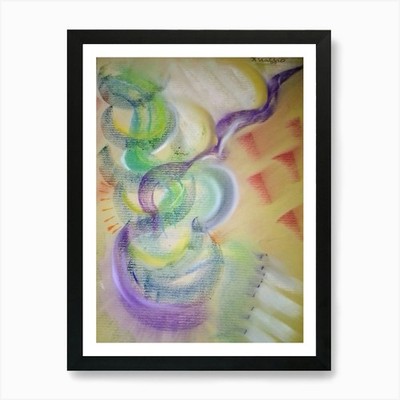 Across the Life for changing Art P Gerahmtes Wandbild Poster Leinwanddruck Bild