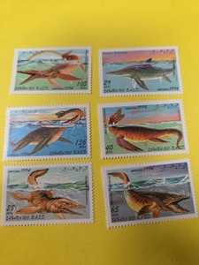 SAHARA REP  # SAH039 CPL MNH SET of 6  VARIOUS PREHISTORIC FISH