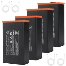 4x 5000mAh Battery for Moultrie Cellular Trail Cameras Edge/Edge 2/Edge 2 Pro