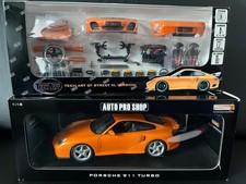 Porsche 911 996 Turbo Tech Art GT orange  Auto Pro Shop mit Tuning Kit 1:18 OVP