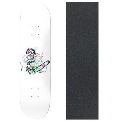 Baker Skateboard Deck Casper Brooker Texas Flowers White 8.5'' x 32'' with Grip
