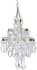 Kurt Adler (#D0891) Clear Bead Chandelier Ornament, 2.75"