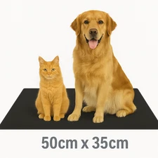 Black Reusable Puppy Pee Pad 50x35cm – Washable, Super Absorbent –Black –