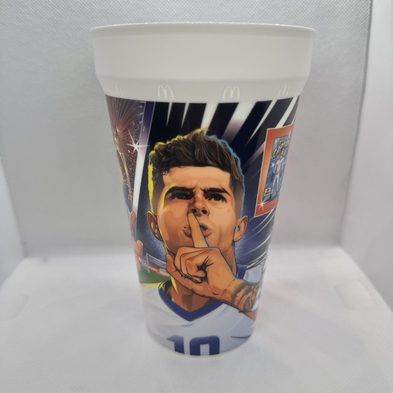 CHRISTIAN PULISIC 2026 McDonald's FIFA World Cup Collectible Cup NEW UNUSED USA